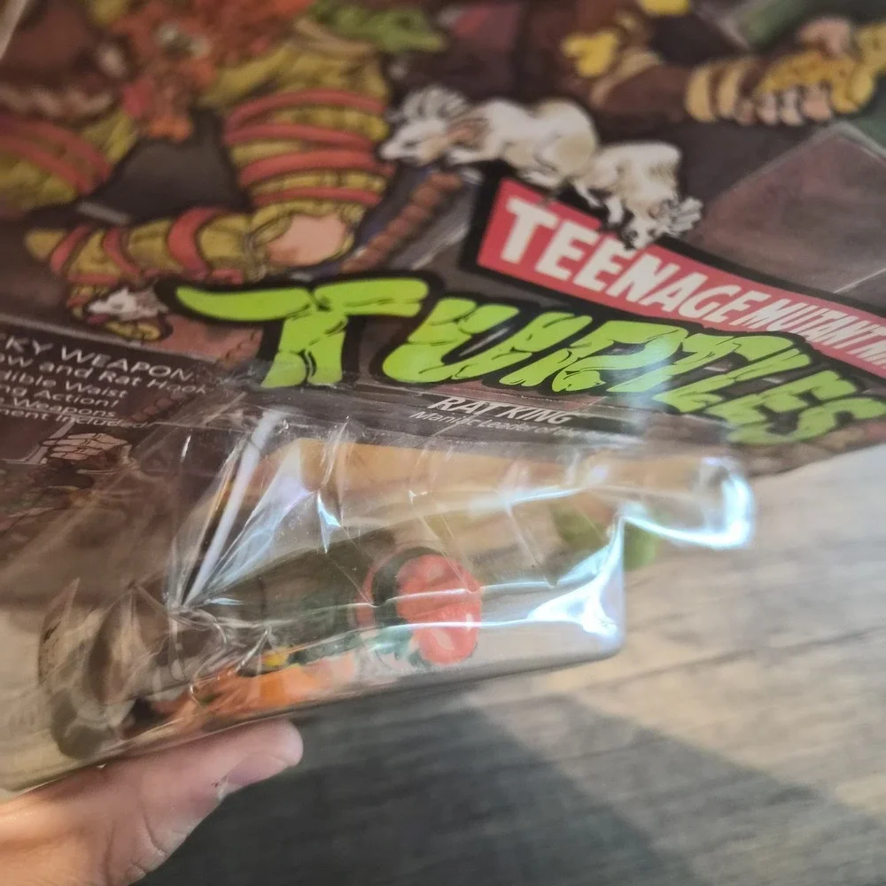 1990 TMNT Rat King MOC Sealed Vintage Playmates Action Figure Complete Card